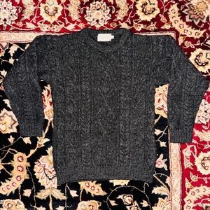 vintage aran islands knitwear 100% irish wool jumper sweater